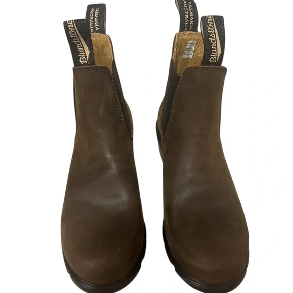 Blundstone Brown 1673 Chelsea Boots with Elastic Panels - Picture 1 of 7